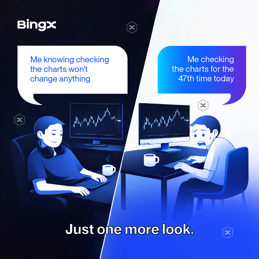 BingX_Italy's tweet photo. Checking your portfolio every 5 minutes won't make it go up.

But it can't hurt to try.

#BingX #CryptoLife #TraderMeme #CryptoHumor https://t.co/zW6XlxVPLA