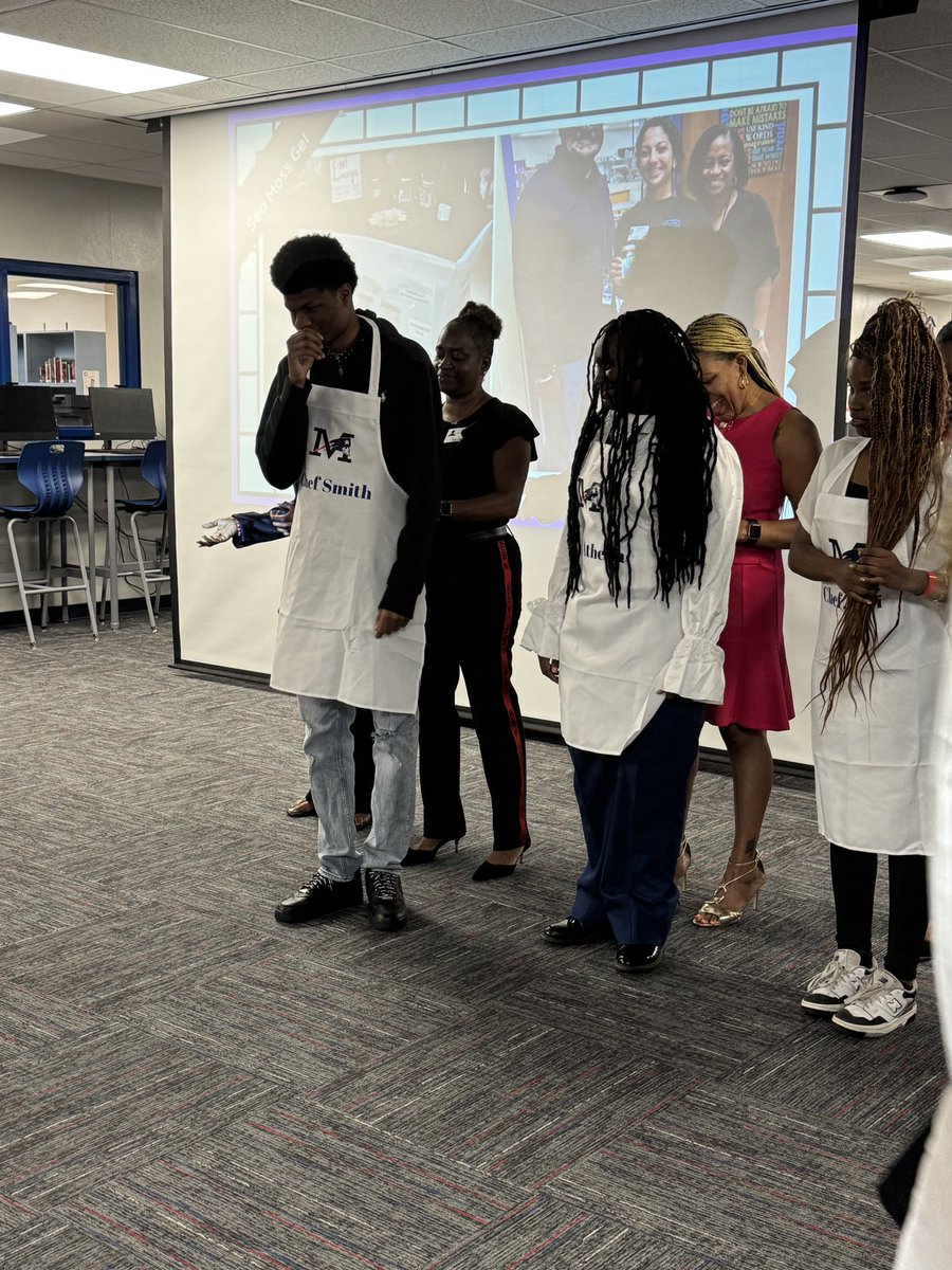 BrowardCTE's tweet image. White Apron Ceremony at Miramar HS! 🎉

Congrats to our culinary students earning their ServSafe Certification, a huge step toward industry success!

#BrowardCTACE #CTEWorks #CulinaryArts #CareerReady