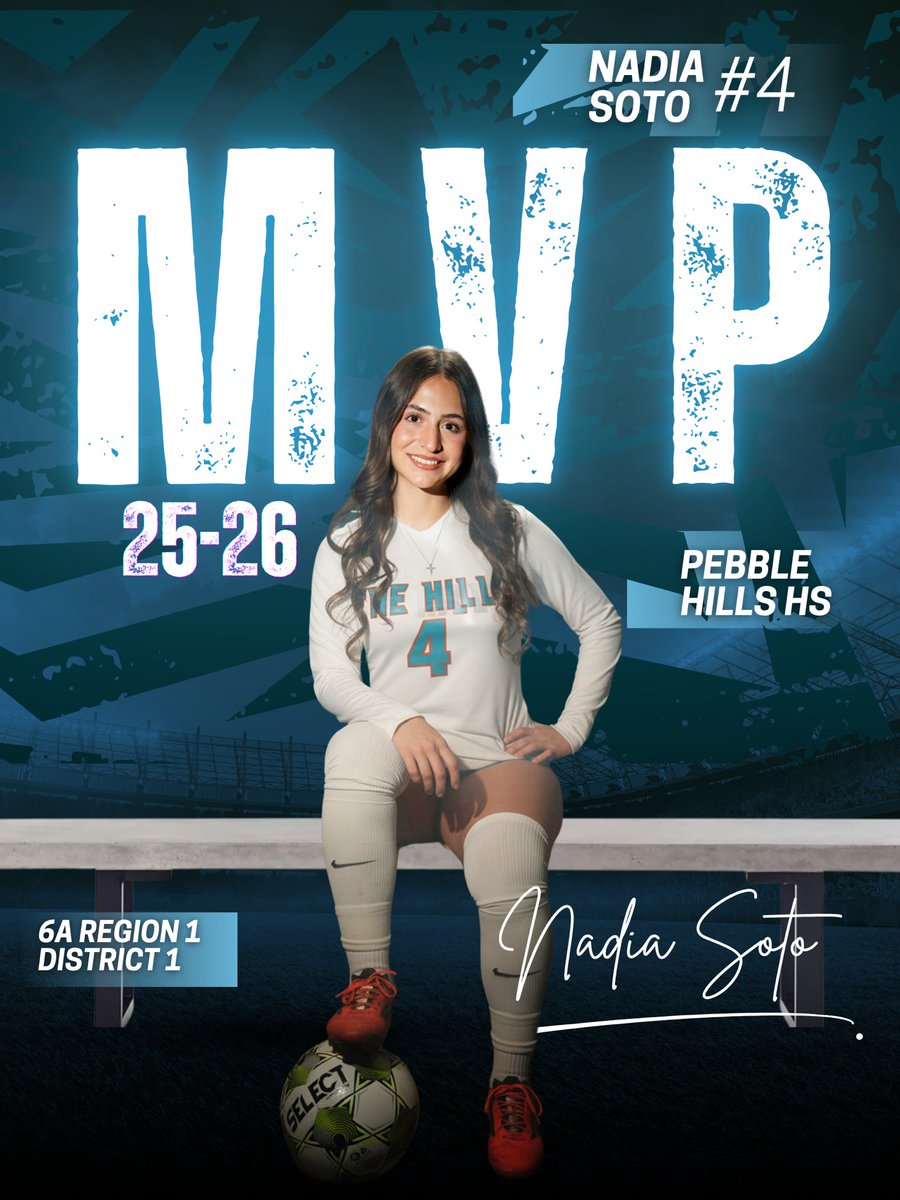 SoccerPHHS's tweet photo. Introducing your 6A Most Valuable Player! What a comeback season it was; Nadia led our team into our best season yet with heart, leadership, &amp; dominance. Congrats @NadiaSoto2026 💥💥💥 https://t.co/WyOVQukeLk