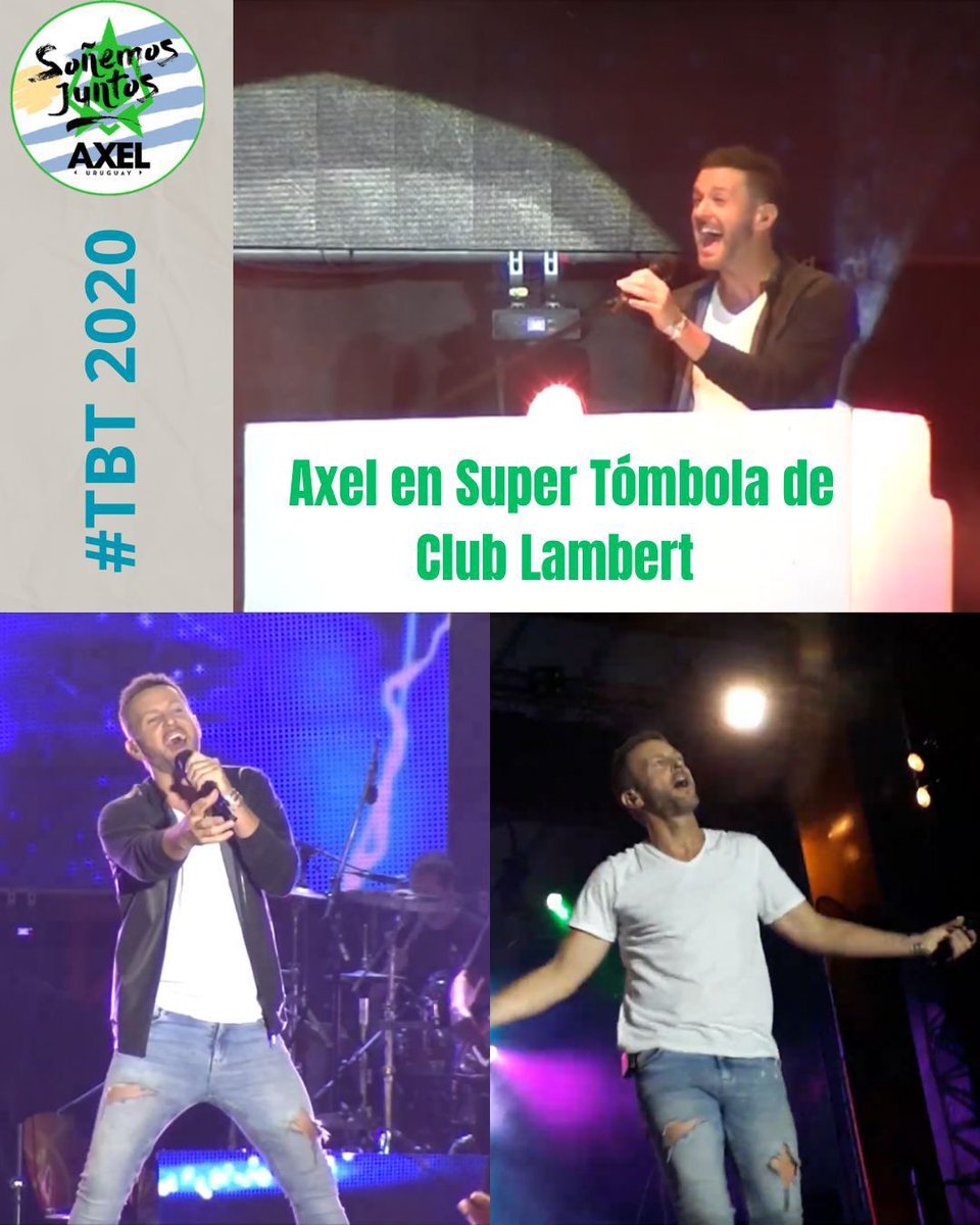 Axel en súper tómbola de Club Lambert

#tbt 2020

@axeloficial #axel #axeloficial