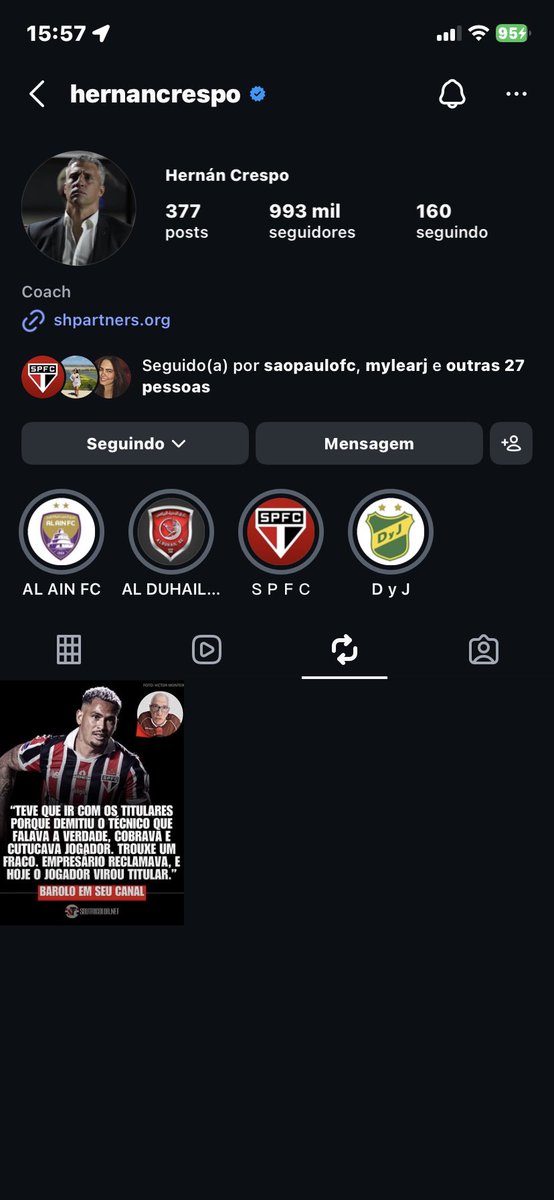 VituAlbuquerque's tweet photo. Olha o que o crespo, republicou nas suas redes sociais! 

Detalhe: Concordo plenamente com ele! https://t.co/SYGC92huDi