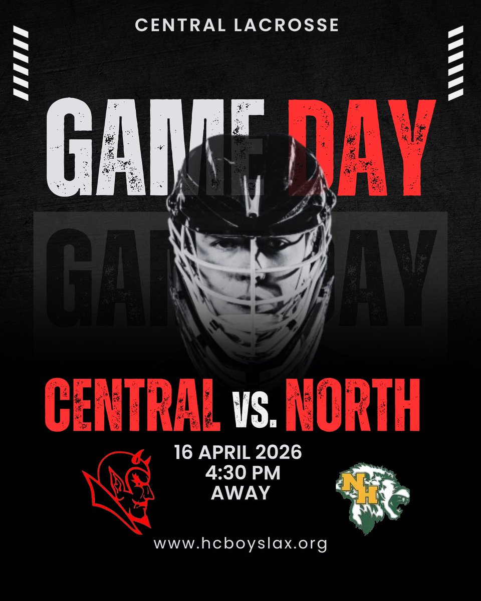 HC_Lax's tweet photo. 🔴⚫️ Game Day 🔴⚫️
HC Lax hits the road to take on North today!
🆚 North 📍 Away ⏰ 4:30 PM 🏁 JV to follow
#DMGB
@BrandonGouldHS @MikeKinneyHS @HCRHSAthletics https://t.co/wXvYqJmfCF