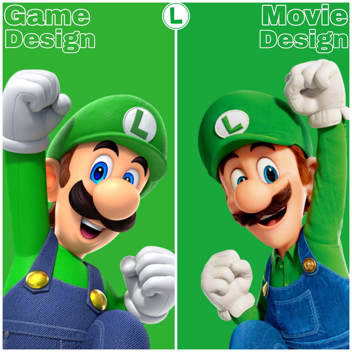 AcpLrp310's tweet image. 🔴🟢🦖Mario, Luigi, &amp;amp; Yoshi🍄🔦🥚

✨️⭐️Game Designs vs. Movie Designs🌟✨️

#Mario #Luigi #Yoshi 
#Nintendo #GameDesign #illumination #MovieDesign 
#SuperMario #Evolution #Comparison #Edit
