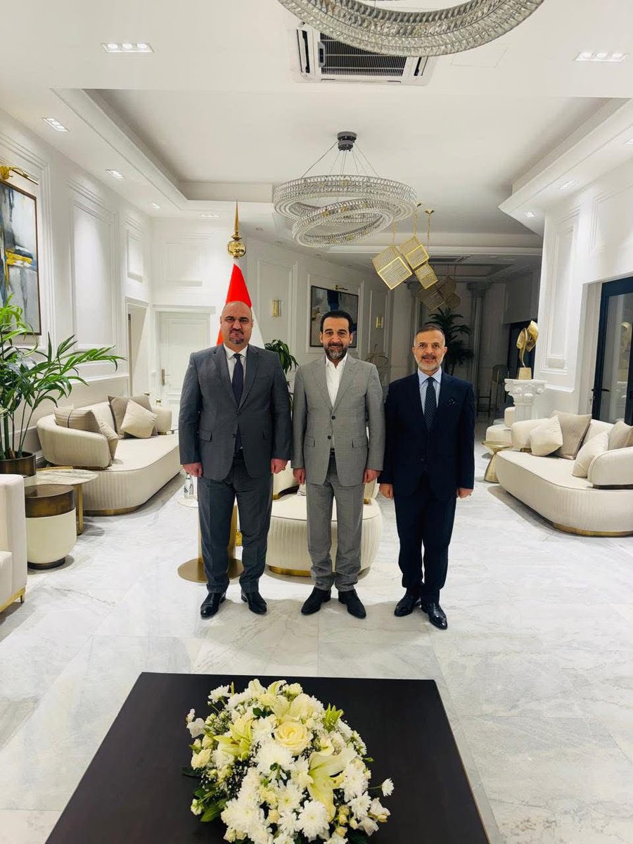 الرئيس #محمد_الحلبوسي يبارك لأهل كركوك إتمام المرحلة الثانية من اتفاق إدارة المحافظة، ويهنئ المحافظ الجديد محمد سمعان.