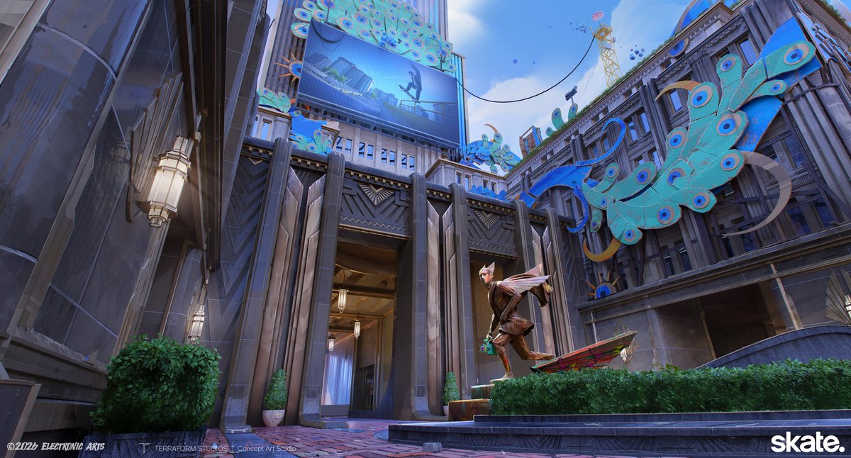 terraformart's tweet image. Radio Tower Plaza designed for Skate by our team!

Art Director: Lance Ridenoure 

Concept Artists: Jonas Hassibi &amp;amp; Oscar Gregeborn 

Producer: Sara Mosier

Creative Director: Finnian MacManus @fmacmanus 

#ElectronicArts #Skate #gameart #conceptartist #environmentdesign