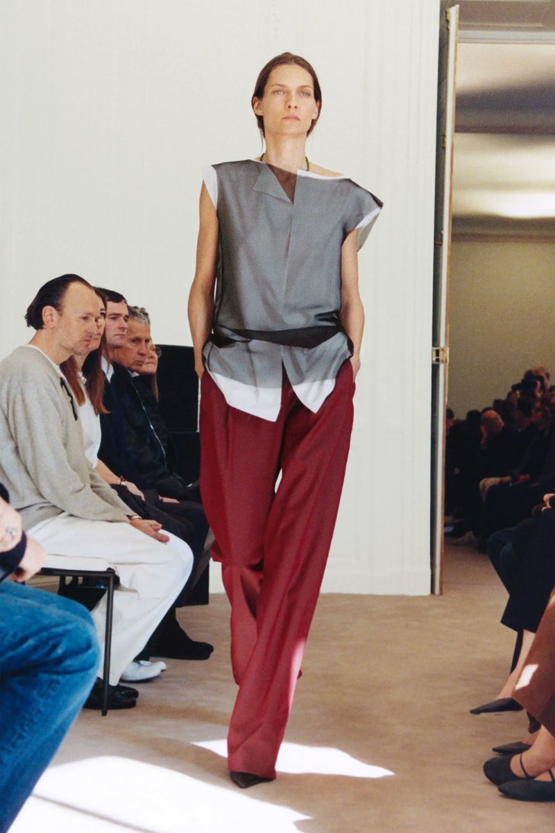 jeanmicheldames's tweet photo. Mesh overlays for Fall works for Summer too. Jean in Maison Margiela by John Galliano and The Row Fall 2026. https://t.co/o0Dmjo26G7
