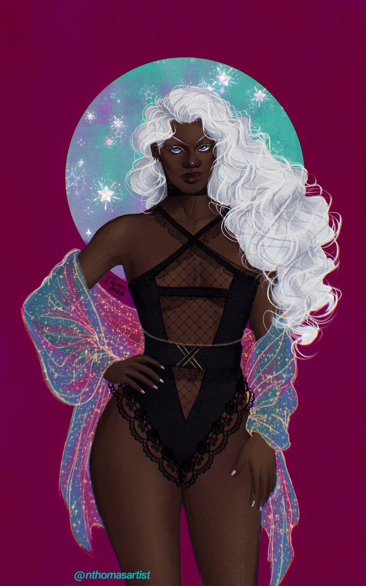 nthomasartist's tweet image. Ororo Munroe - Storm

I could draw her forever, this time wanted her to be giving like idk... late night glittery pretty glamor vibe 

#ororomunroe #storm #xmen