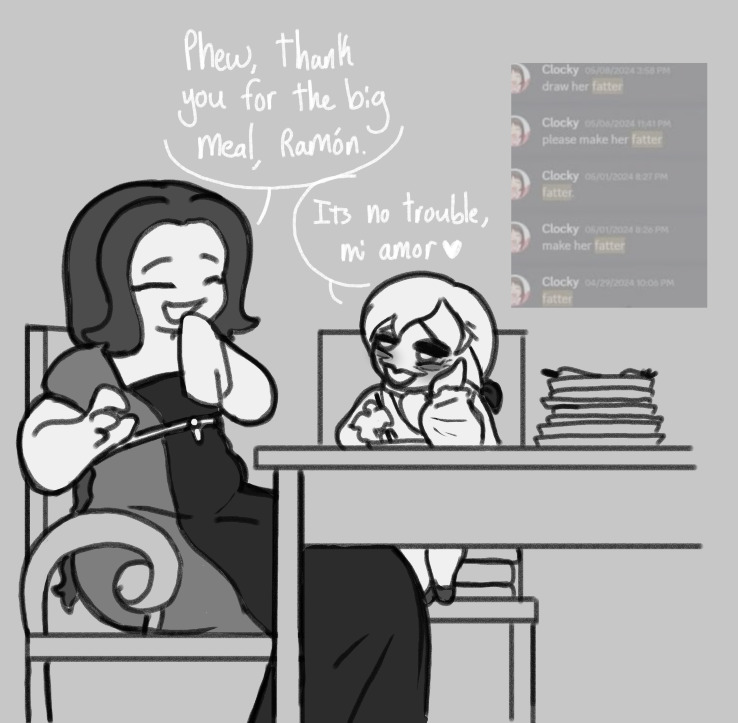 Marisa was keen on keeping a more solid figure for her captain duties but soon indulged in her new life style after marrying Ramon.

Ramon likes seeing her relaxed and encourages her to let loose