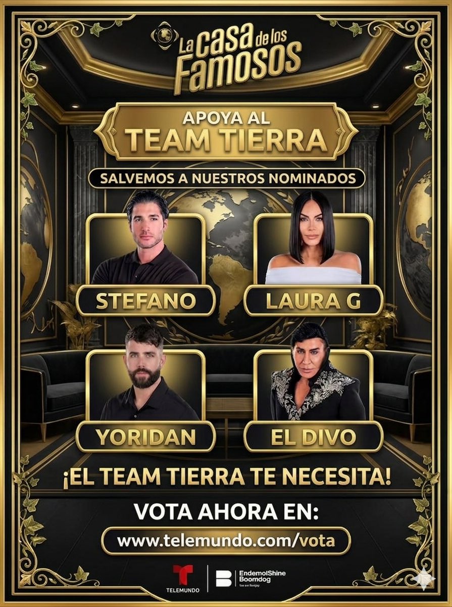 Ladesmadroza85's tweet photo. 🚨🚨 NO PAREN DE VOTAR 🚨🚨. 

Todos los teams no dividan y los aliados repartan votos iguales 🌎❤️👑. 
 Voten 🗳️⬇️
https://t.co/dhzKTgJS4R 

#LCDLF6 #Teamtierra #GranHermano 
#GranHermanoGeneraciónDorada https://t.co/wERO5FEZWo