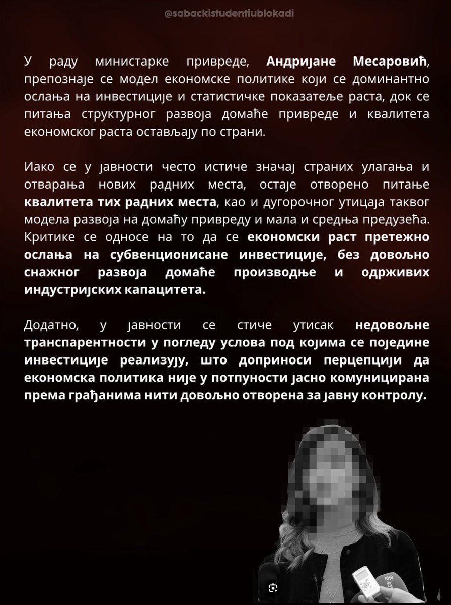 Šabački studenti u blokadi tweet media