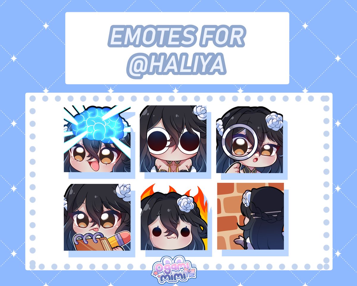 mimiogamimimi's tweet image. Commission emotes!! (ㅅ´ ˘ `)🩵

Thank you very much!! I love making emotes ₍ᵔ·͈༝·͈ᵔ₎ If you are interested send me a DM or talk to me through Vgen, they are on discount 

#emotes #vgencomm 
vgen.co/Ogamimimi