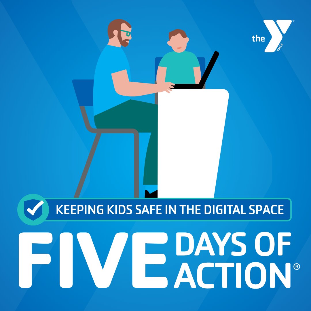 TGFYMCA's tweet photo. Today during Five Days of Action®, we’re highlighting the importance of monitoring online activity and having a plan.  Did you know 1 in 5 children who use a digital device will be
sexually solicited online? Visit https://t.co/Ji2kQfVS7p and @LaurensKids #FiveDaysofAction https://t.co/4k45uVwR5h