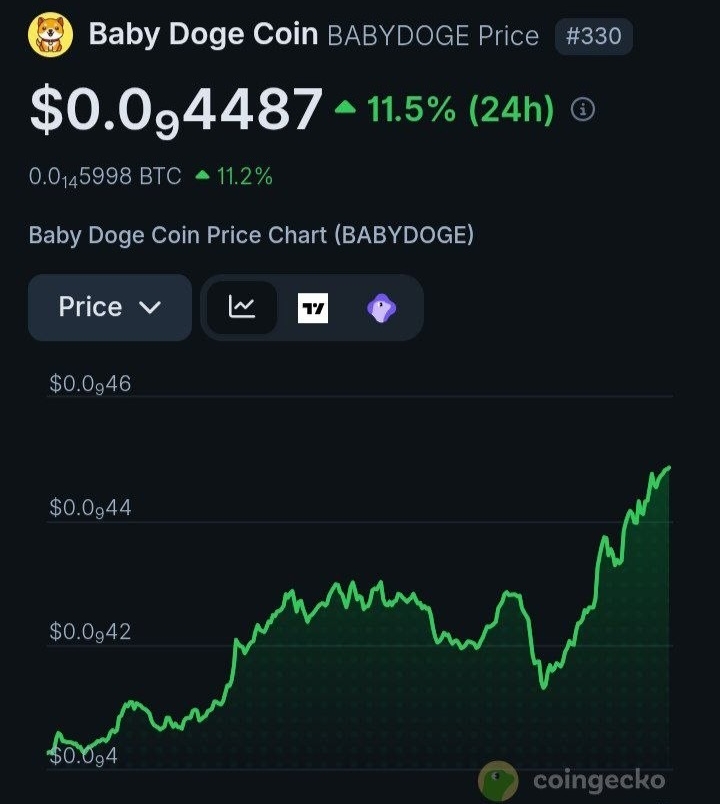 Fransil39123482's tweet image. 🚀 #BabyDoge is already moving… +11% in 24h and the chart keeps getting stronger.

Those who are positioned know: this might just be the beginning 👀🔥

#BabyDogeCoin #BabyDogearmy #Crypto #MemeSeason