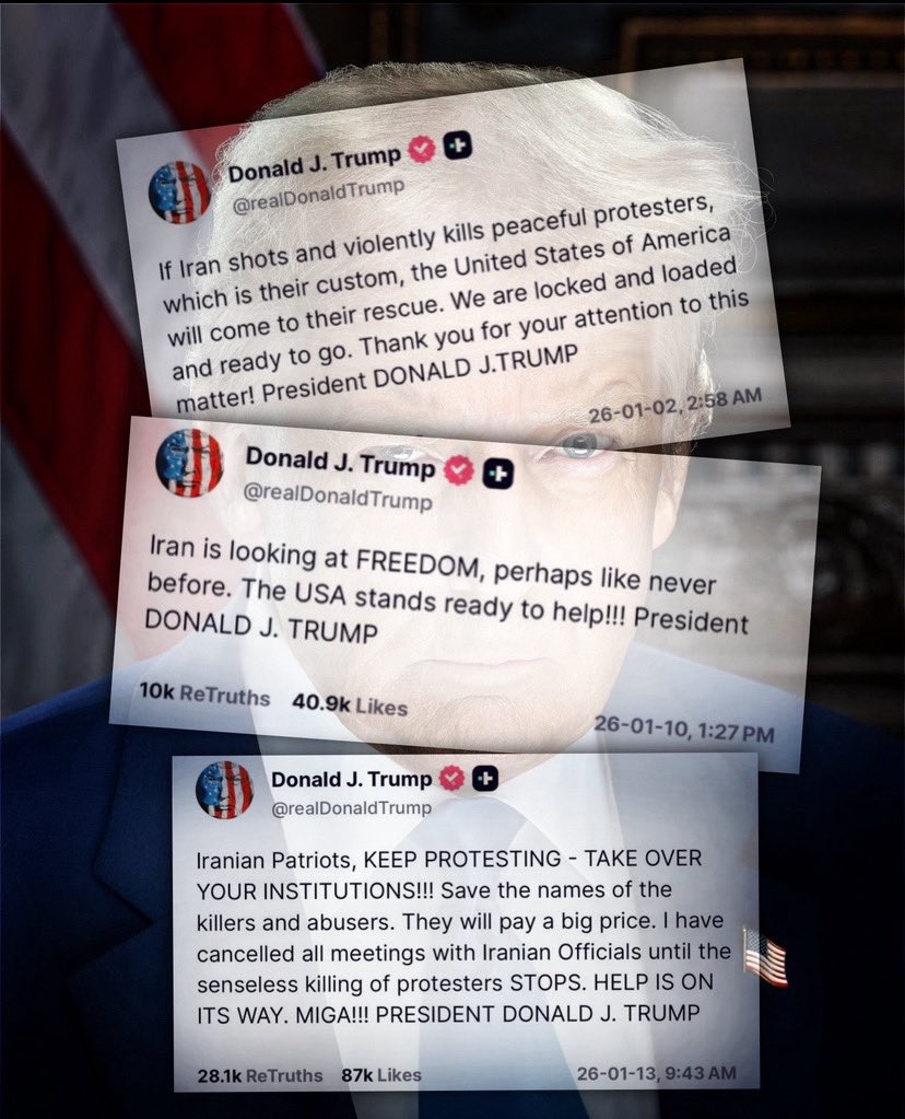 shmeysarah's tweet photo. @AmitSegal US/Trump forgot about the Iranian protesters & replaced them with US/Trump interests in Hormuz, oil, and now uranium; while the Iranian protesters wait their turn to be hanged. #FCKUS #FCKTrump https://t.co/6kXetpj9q1