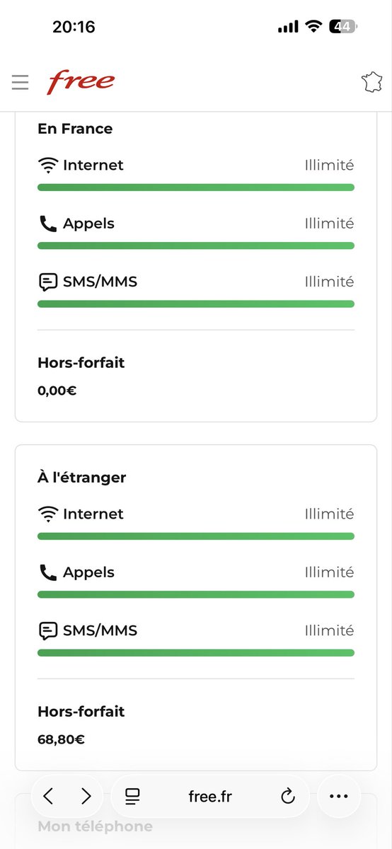 Nebs_by's tweet photo. @freemobile Bonjour, je suis actuellement en vacances au Maroc pouvez vous m’expliquer pourquoi je suis en hors forfait avec votre nouvelle offre illimité à l’étranger(dont le Maroc) https://t.co/pf9wGzdYgP