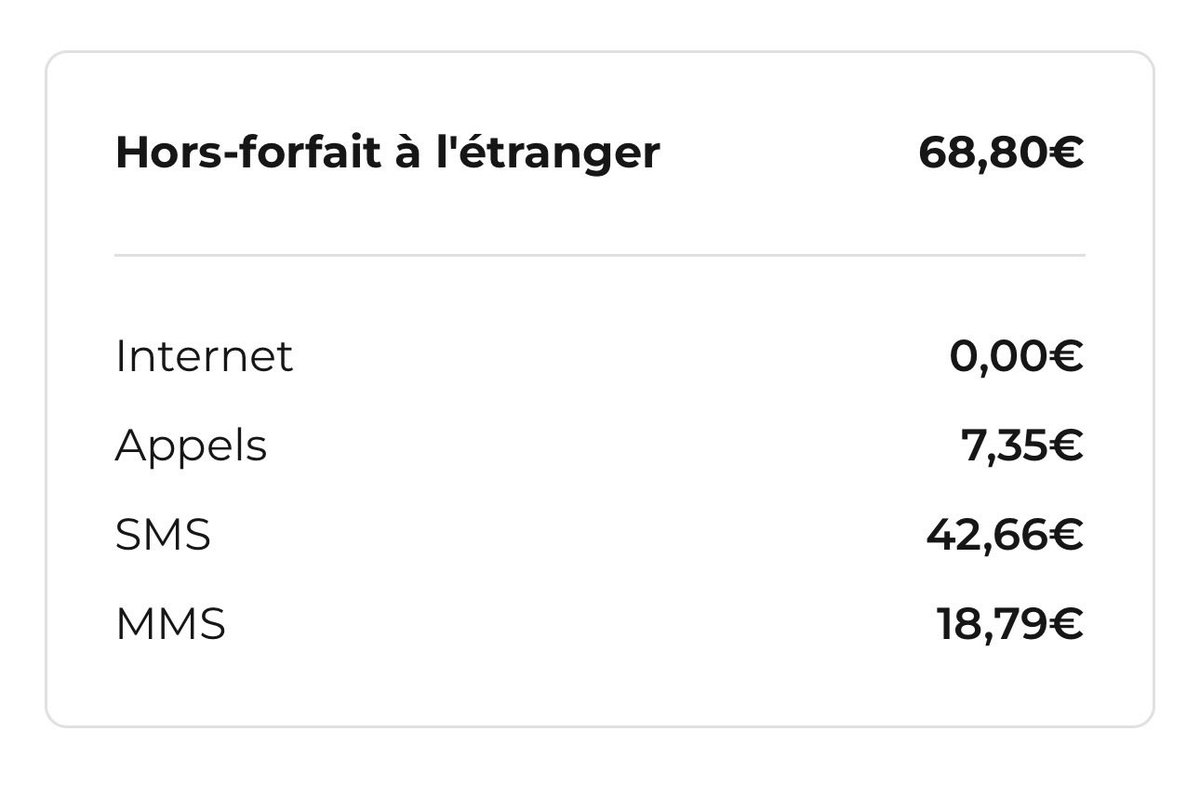 Nebs_by's tweet photo. @freemobile Bonjour, je suis actuellement en vacances au Maroc pouvez vous m’expliquer pourquoi je suis en hors forfait avec votre nouvelle offre illimité à l’étranger(dont le Maroc) https://t.co/pf9wGzdYgP