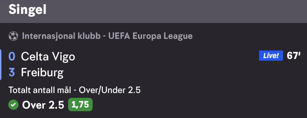 Oddsmannen tweet media