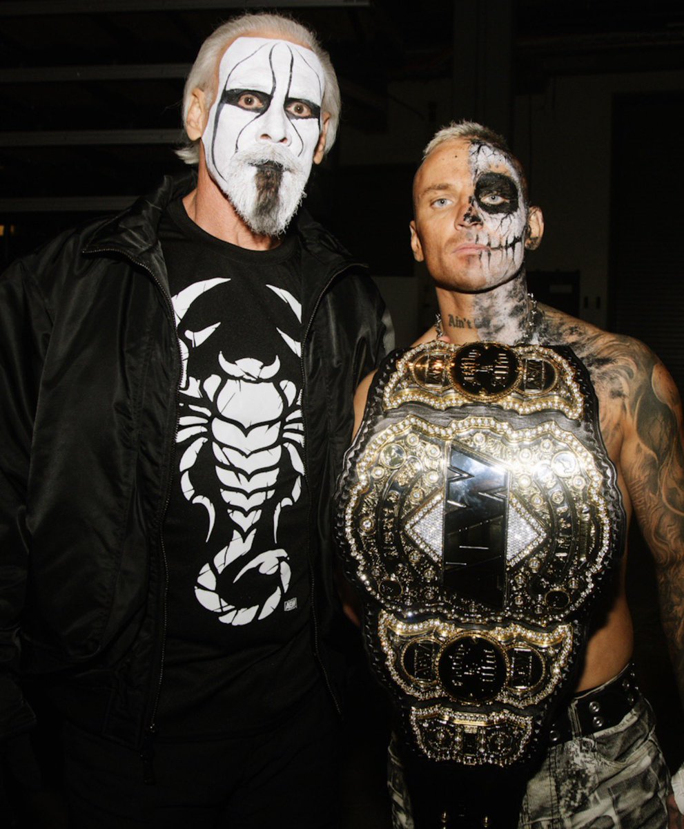 Darby Allin &amp; Sting after Darby’s AEW World Championship win!