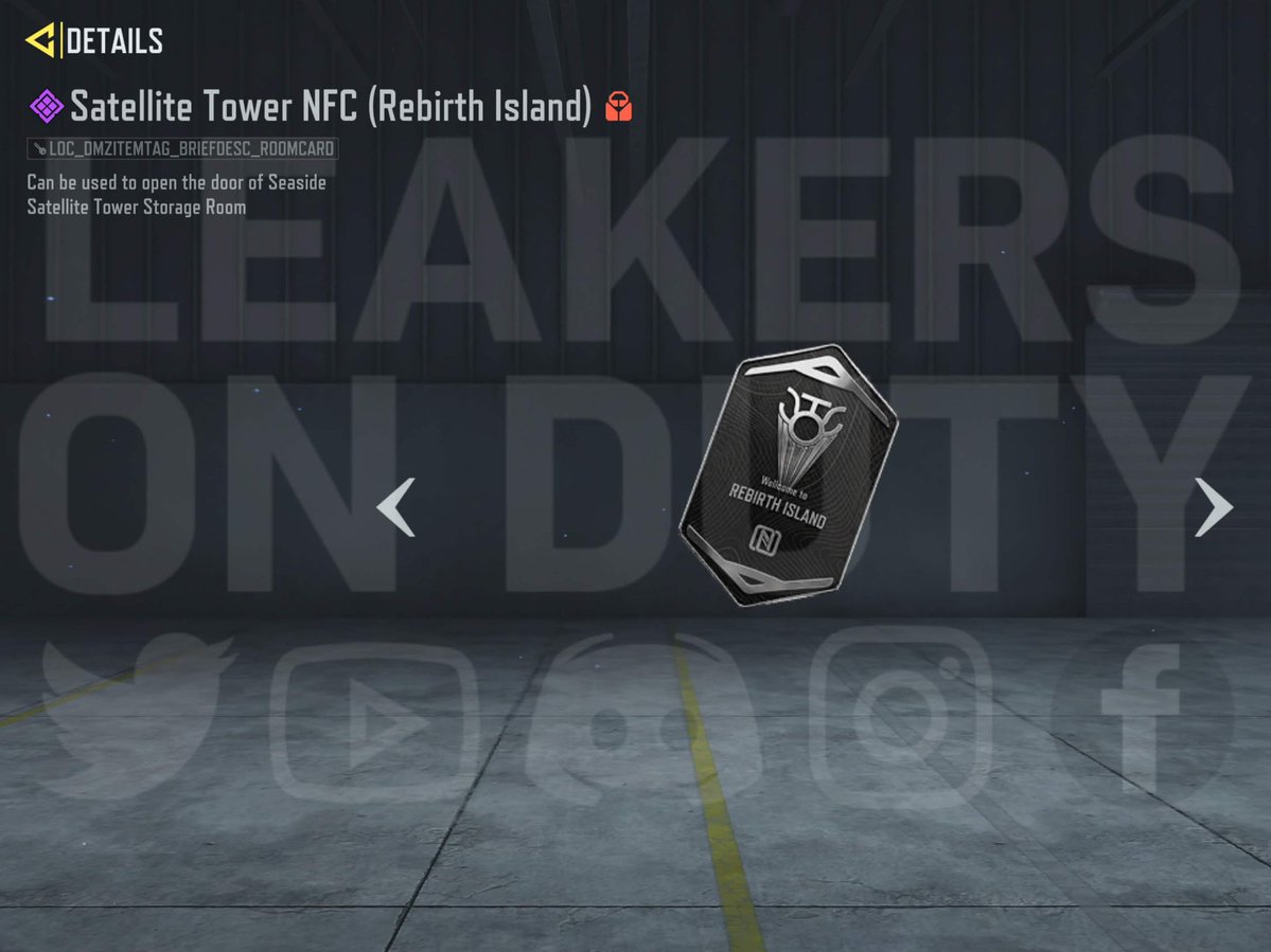 LeakersOnDuty's tweet image. NFC Card Keys for DMZ Rebirth Island [1/2]

#CODMobile #callofdutymobile #codm #codmnews #codmleaks