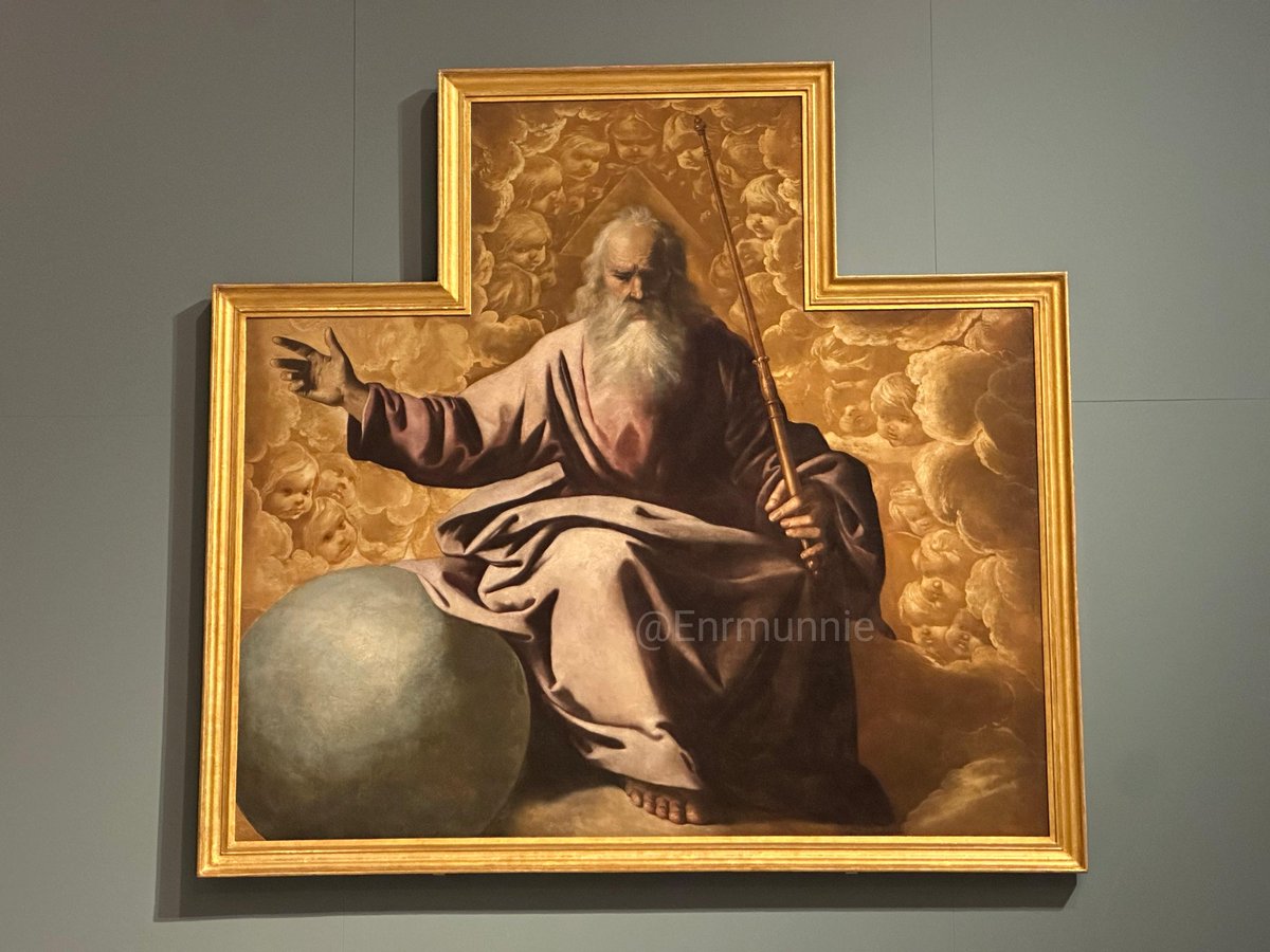 El #MBASe contribuirá a la exposición de Zurbarán en la <a href="/NationalGallery/">National Gallery</a> con el préstamo de este "Crucificado" (h. 1630-1640), procedente del Convento de Capuchinos. 

Ocupa su lugar en sala este "Dios Padre" (1636), que fuese de los Mercedarios Descalzos. #CulturaSev