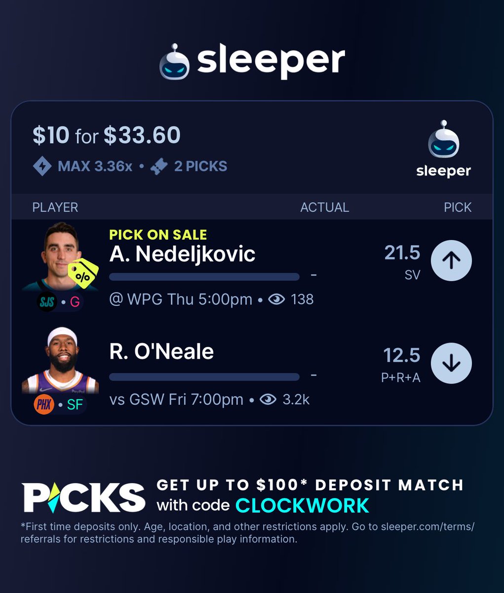 Tristan - Clockwork Sports tweet media