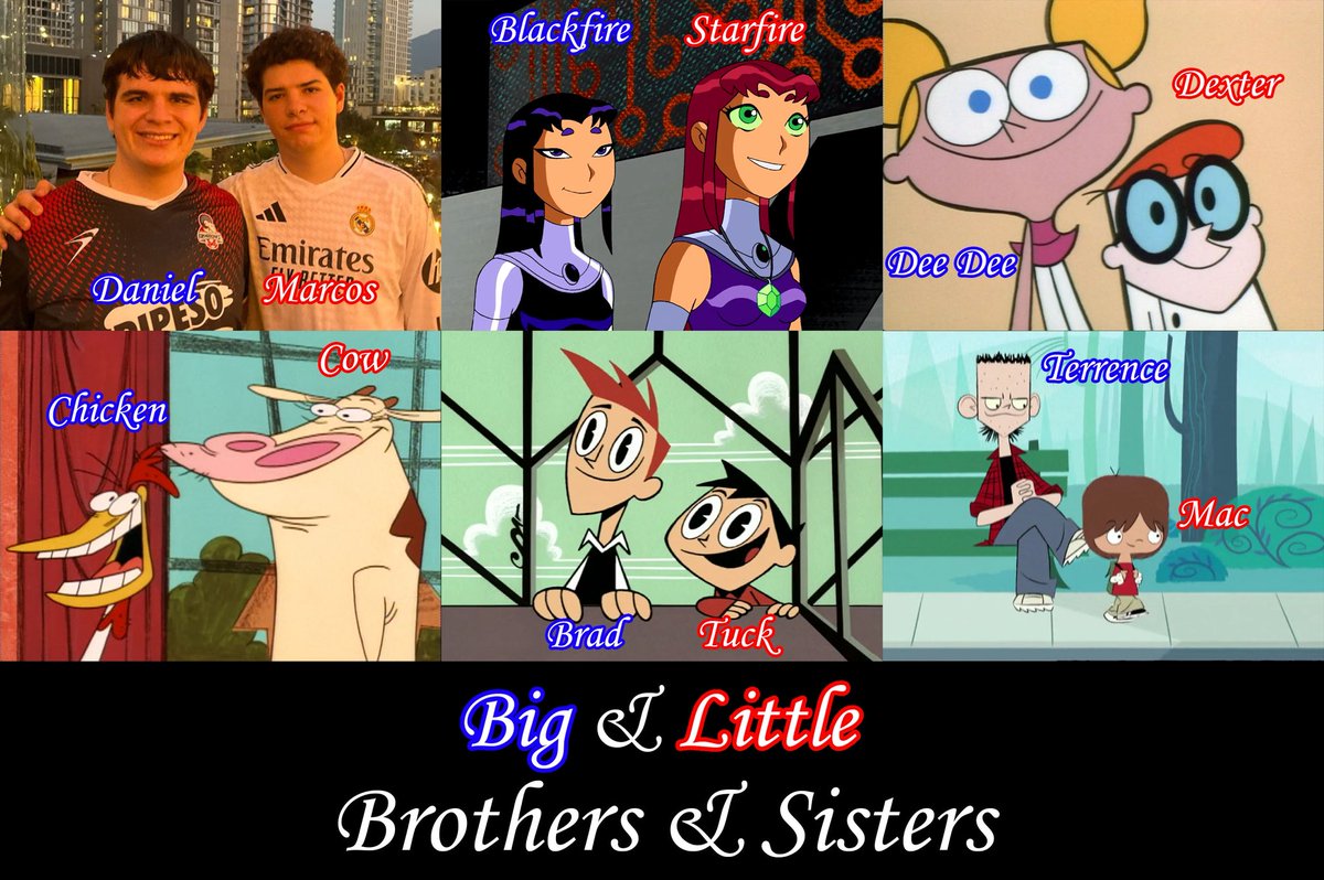 DMarinC2000's tweet image. Big &amp;amp; Little Brothers &amp;amp; Sisters!❤️👦🏻👧🏻

#Brothers #Sisters #CartoonNetwork #Nickelodeon