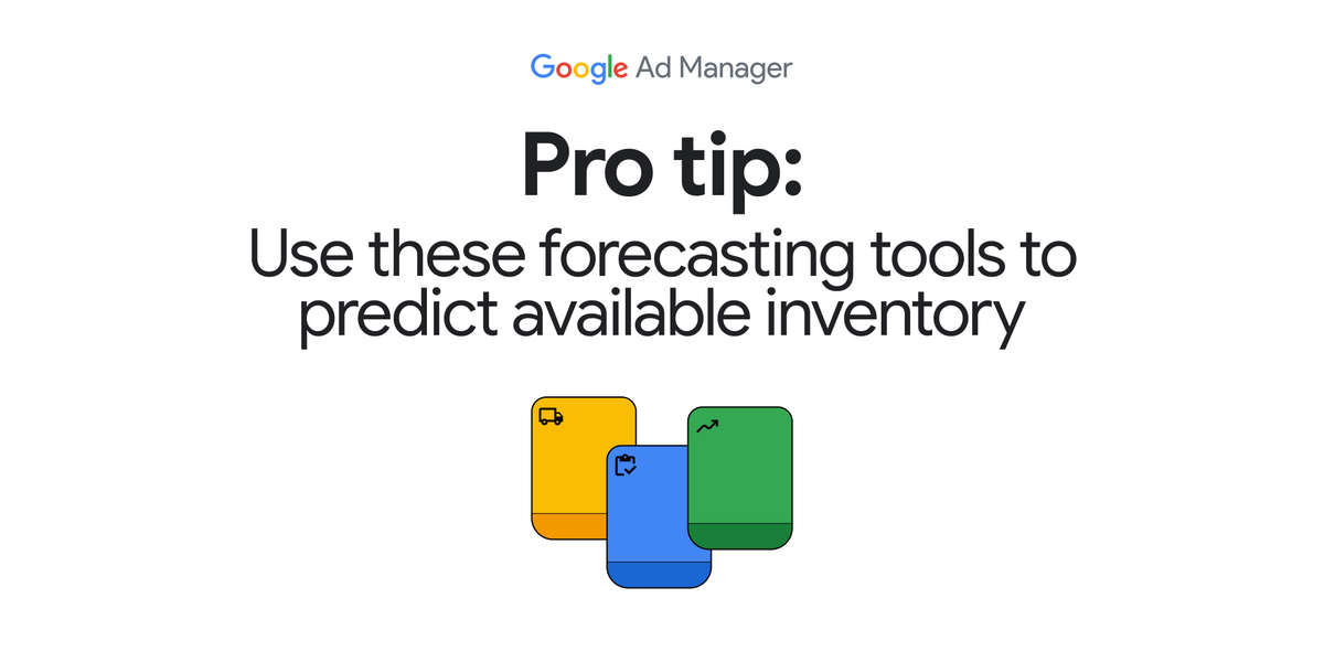 GforPublishers's tweet photo. 💡 Pro tip: Before you lock in a line item, it’s worth knowing which forecast to use.
From checking available inventory to exploring broader opportunities, #GoogleAdManager gives you a few ways to plan smarter → https://t.co/NFFwqFhWBB https://t.co/80xEva16SC