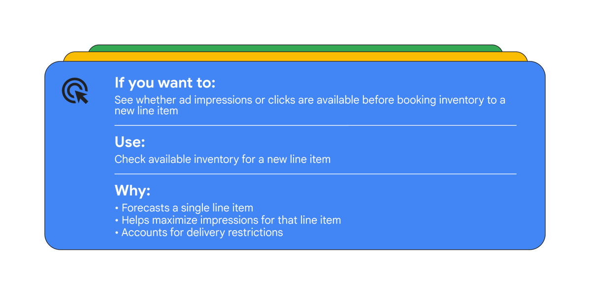 GforPublishers's tweet photo. 💡 Pro tip: Before you lock in a line item, it’s worth knowing which forecast to use.
From checking available inventory to exploring broader opportunities, #GoogleAdManager gives you a few ways to plan smarter → https://t.co/NFFwqFhWBB https://t.co/80xEva16SC