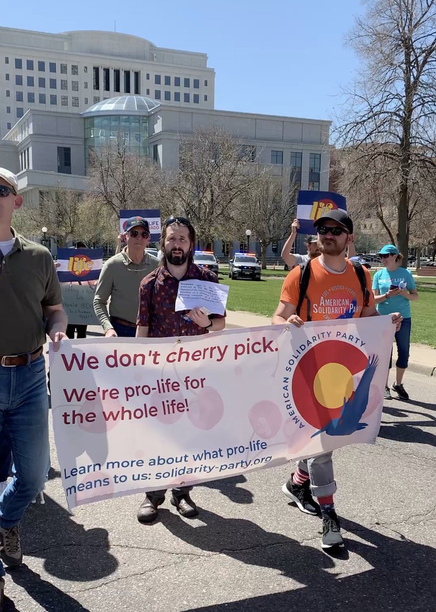 ColoradoASPx's tweet photo. Join the Colorado ASP at the March for Life tomorrow (Friday) at the state capitol in Denver at 11:00 a.m. 200 E. Colfax Avenue.  We will have a table set up on the plaza in front of the capitol.  See you there. https://t.co/FAWStwk0Gg