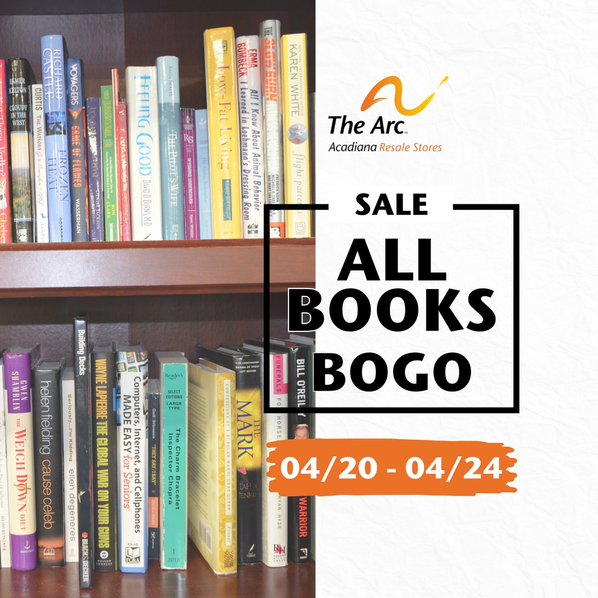 ArcResale's tweet photo. World Book Day is Thursday—perfect timing for BOGO books!📚🐛

#ShopArcResale #ShopLocal #SaleOfTheWeek https://t.co/8SySYQkoxe