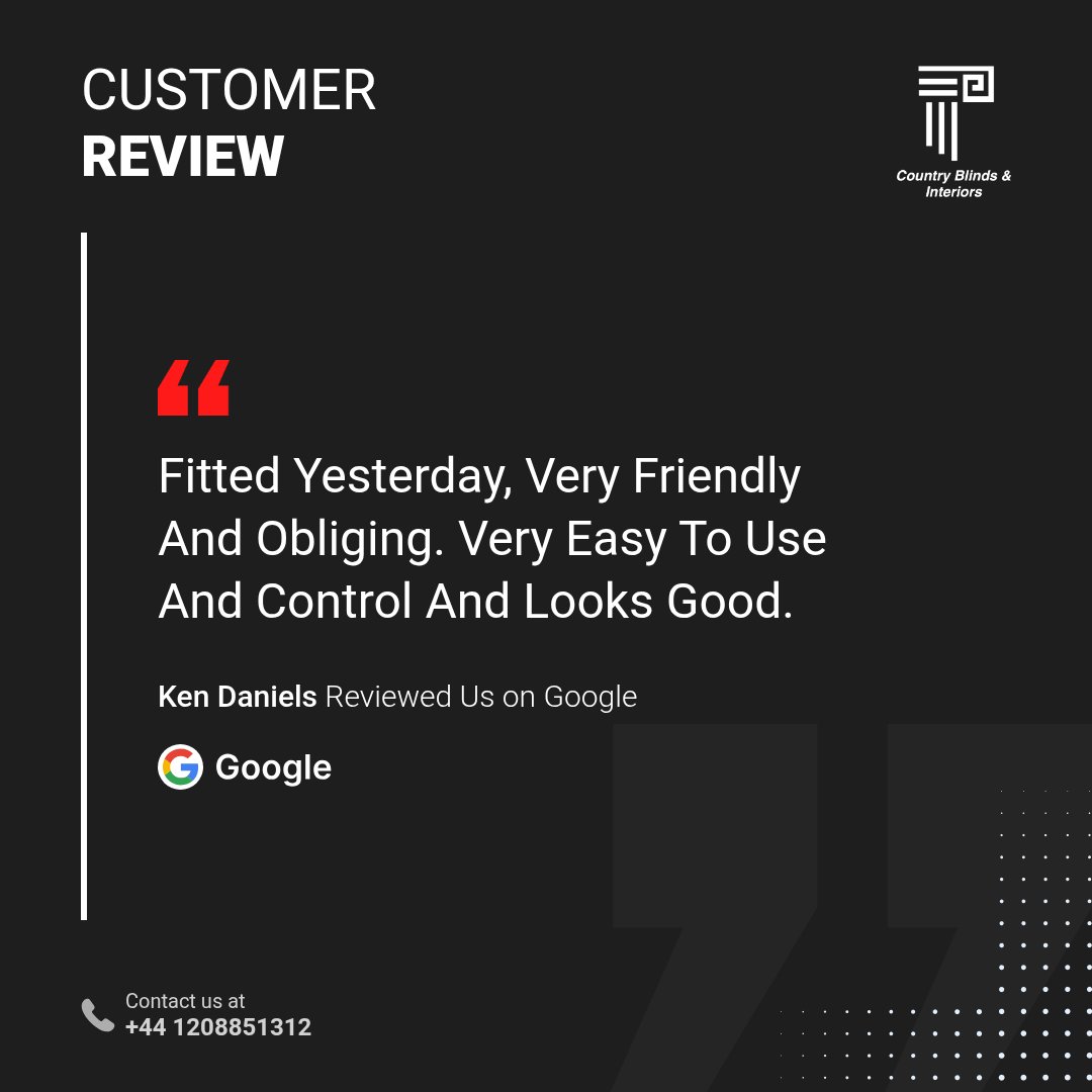 Country_Blinds's tweet image. Here’s what one of our clients has to say! We love hearing such great feedback from our valued customers. Thank you for trusting us! #ClientReview #HappyCustomer #PositiveFeedback