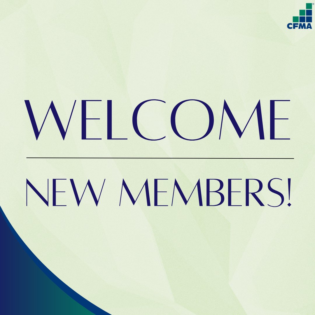 Please help us welcome our newest members!

Thank you for joining CFMA Ozarks: 
Charles David Artis Jr., CCIFP, Chubb 
Shad Becker, Commerce Bank

We’re excited to have you involved!
#WelcometoCFMA #CFMA #CFMAOzarks