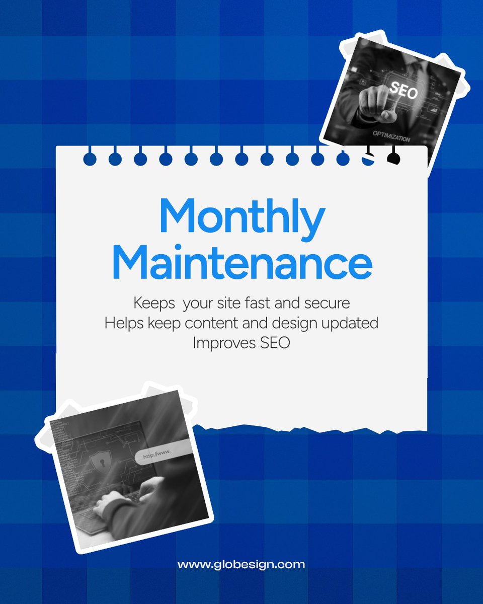Globesign1's tweet image. With professional Website Maintenance in Chicago, your site stays secure, fast and up-to-date attracting visitors, building trust, and boosting conversions.
Learn more: globesign.com/website-mainte… 

#digitalmarketing #webdevelopment #newwebsite #webdevelopment