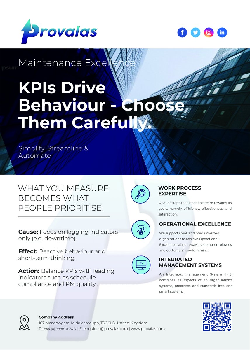 provalas's tweet image. KPIs Drive Behaviour — Choose Them Carefully

What you measure becomes what people prioritise.

Poor metrics create poor outcomes.

#KPIs
#PerformanceManagement
#OperationalExcellence
#Leadership
#DataDriven