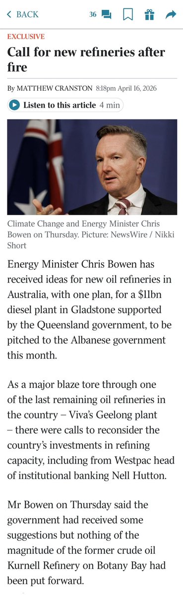 Senator Matt Canavan tweet media