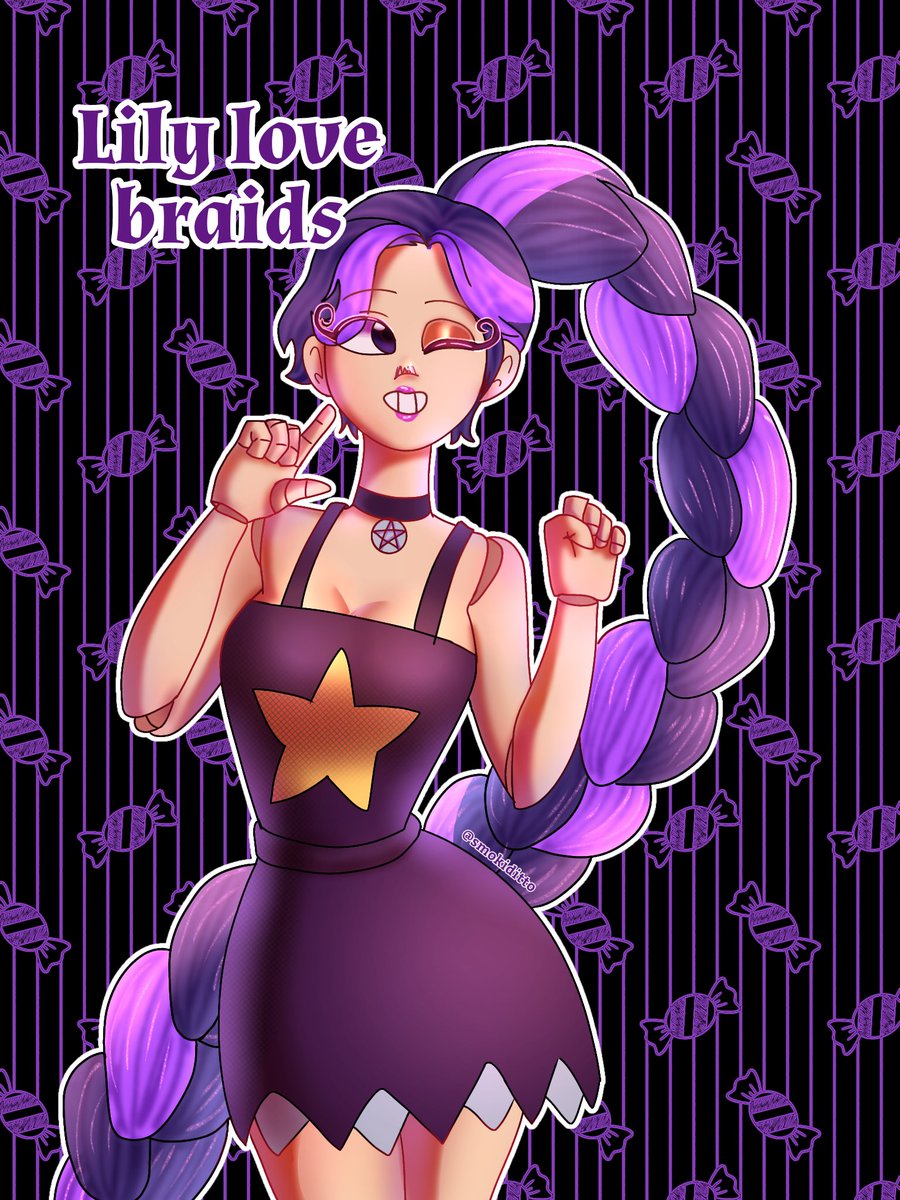 smokiditto's tweet image. Mi lokita favorita con diseño favorito💜. Y nop, no me olvidé de su polito, me gusta así, sin eso jsjs. 🙂‍↕️🫰

#LilyLoveBraids #poppyplaytime #fanart #poppyplaytimefanart #SoftNSFW
