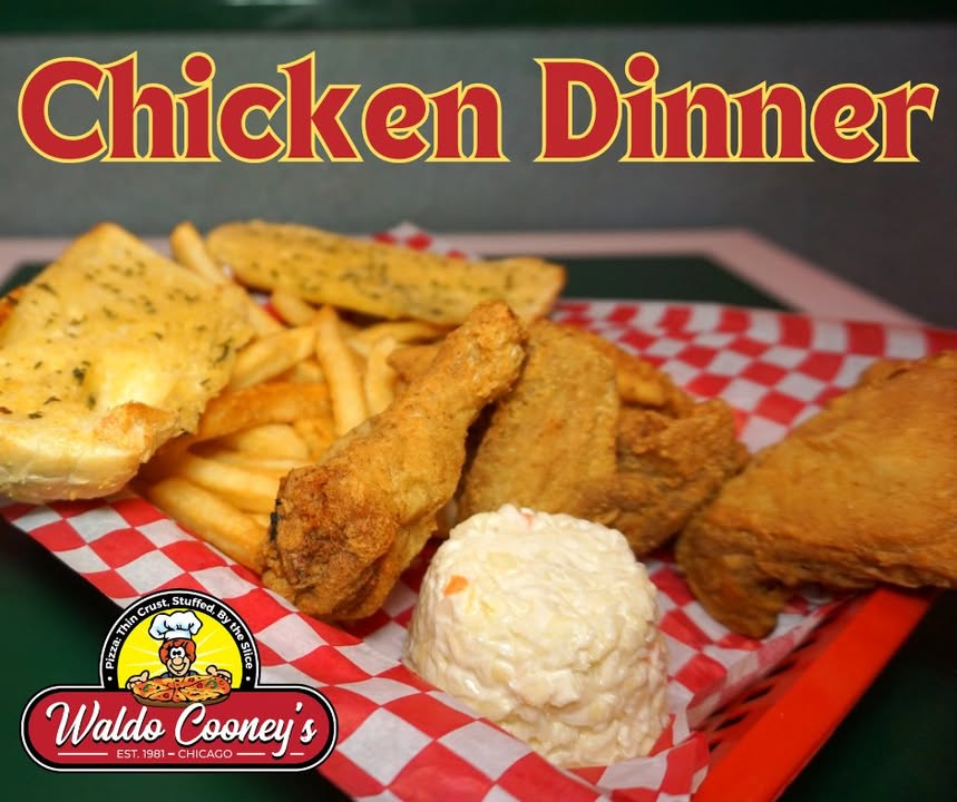 WaldoCooney's tweet image. A Great Choice!
Our Juicy Chicken Dinner! Breaded &amp;amp; golden fried until crispy
with toasty garlic bread, coleslaw &amp;amp; fries!
4, 8, 12, and 16 pieces! So good! 🍗 🍗 🍗
Order: waldocooneyspizza.com

#friedchicken #goldenfriedchicken #garlicbread #WaldoCooneysPizza #WorthIL #Chicago