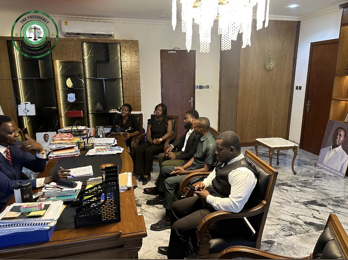 alsa_ghana's tweet photo. A truly meaningful courtesy visit to the office of Dr. Yaw Osei Adutwum. (@yoadutwum )

We are proud to have secured limited internship opportunities for our members and engaged in strategic deliberations on the Esquire Career Expo project proposal.
#fyp #viral #women #leadership https://t.co/f5Q1MpMP00