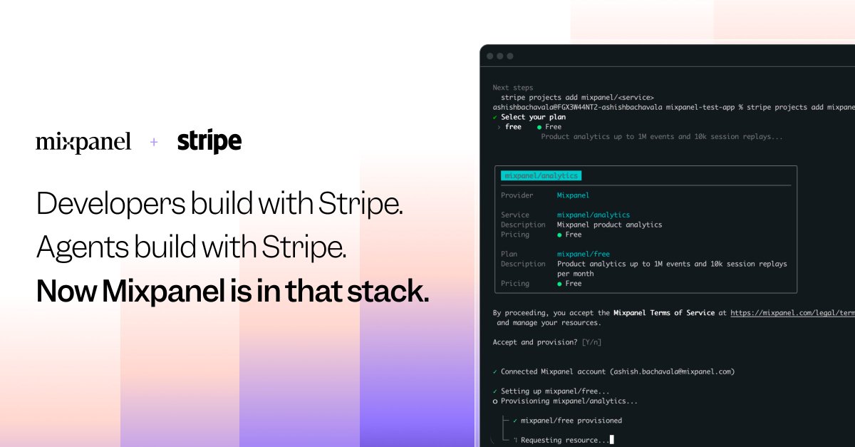 Mixpanel tweet media
