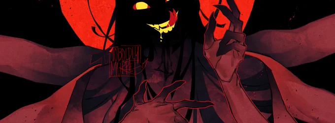 demonio robin pin-up reward on patreon, except it's less pin-up and more horror