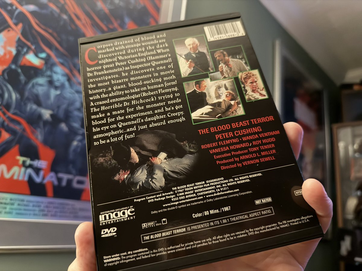 the4kCollectivE's tweet image. Today’s new addition to the DVD Snapper case collection. 

Peter Cushing in The Blood Beast Terror. And it’s a movie I’ve not seen. 

#DVD #PhysicalMedia #Horror #SnapperCase #SnapCase