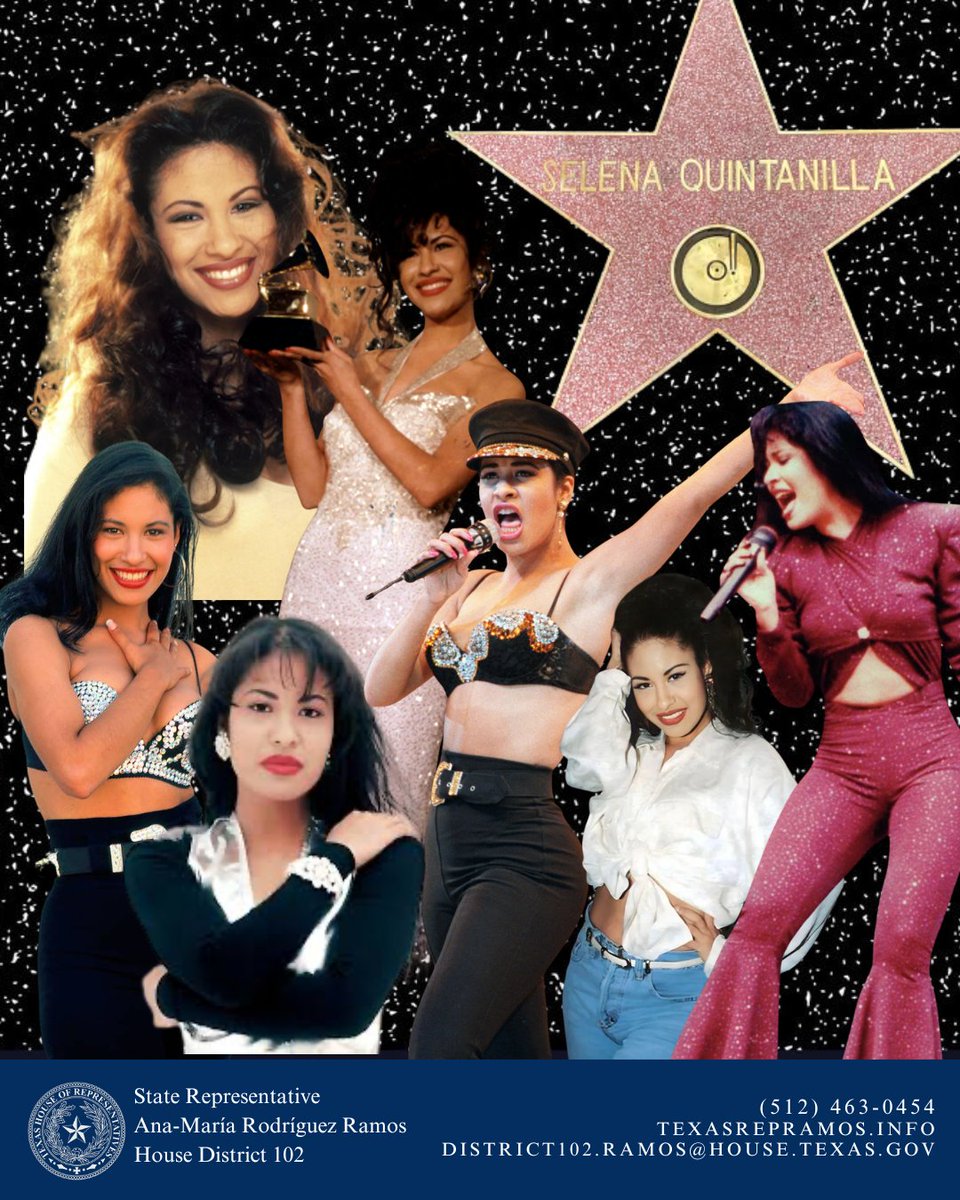 Ramos4Texas's tweet photo. 🎙️ Today, we honor the legacy of the queen of Tejano music, Selena Quintanilla. Selena fearlessly broke barriers in the music industry and became a global figure for Latino culture. May we all remember and honor her legacy today. 🌟 #Selena #SelenaDay https://t.co/jaEoLEwJUo