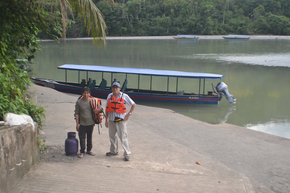 ErikaLodge's tweet photo. From Atalaya (500 m.a.s.l.), the journey continues by river (boat) for approximately 25 minutes along the Alto Madre de Dios River. This final stretch offers a chance to enjoy the tranquillity of the Amazonian surroundings before arriving at Erika Lodge, located on the riverbank. https://t.co/G4EH5Dpa5U