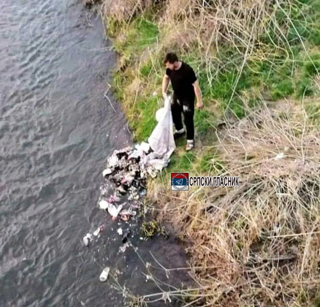 Kažu da je lokacija Niš, reka Nišava, most kod Lidla.
E sad kad bi za par dana bila vest (puno ime i prezime) kažnjen sa 1 mil. dinara plus troškovi čišćenja, ne verujem da bi bilo ubuduće puno kandidata za kaznu.
