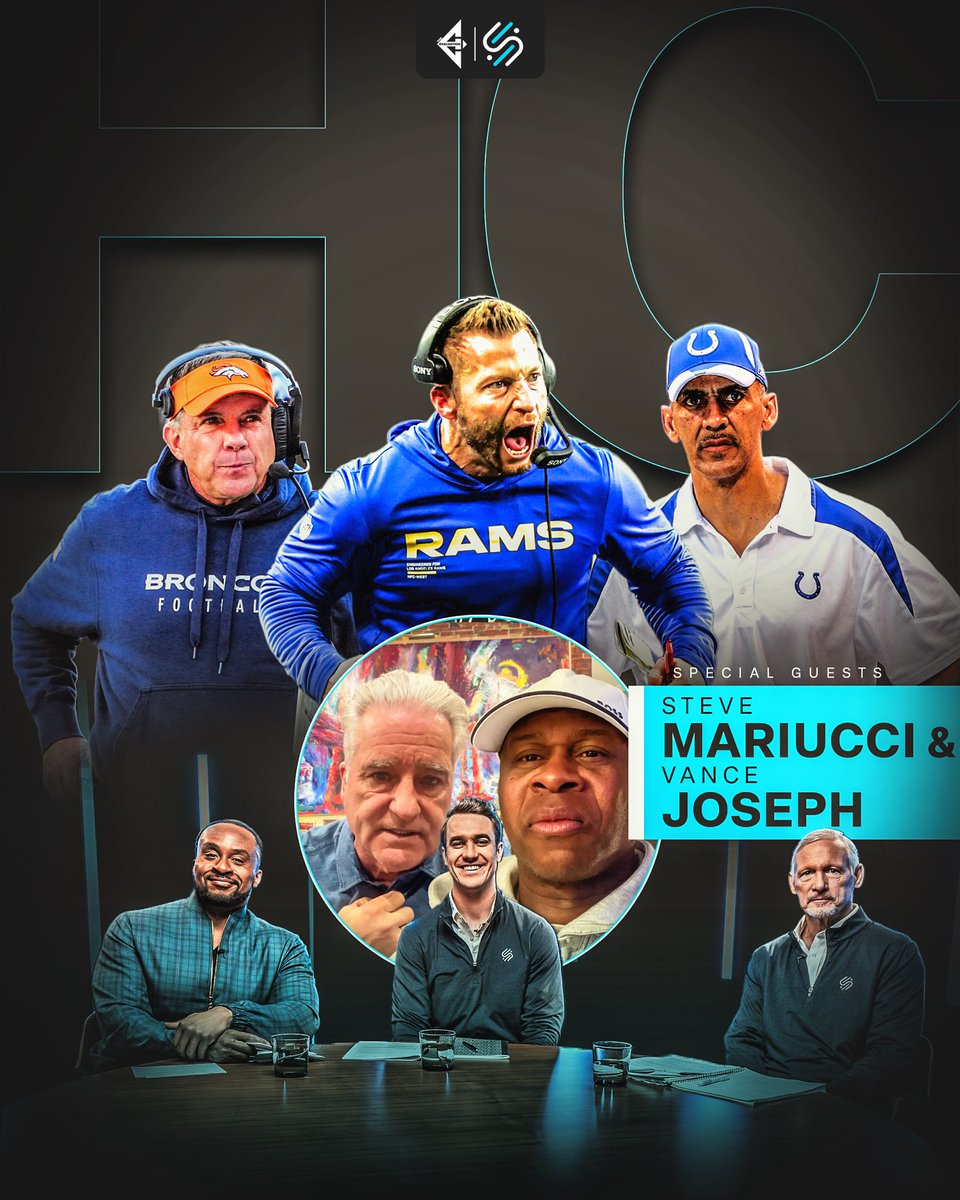 SumerSports's tweet photo. Vance Joseph & Steve Mariucci join The Evaluation for the Season Finale, Episode 10 “Coaches” 🚨‼️

🎯 What separates great coaches from the ones who don’t last
🧠 Why the coach-scout relationship makes or breaks an NFL building
📼 Sean Payton said he doesn’t know why Vance Joseph isn’t a head coach…so we asked him.

Subscribe now so you’re the first to see 👀➡️ https://t.co/G9ftOH2i2V