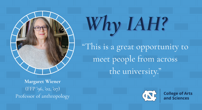 iah_unc's tweet photo. Associate professor of anthropology Margaret Wiener’s (FFP ’96, ’02, ’07) evalues the ability to write in a collaborative environment like the Faculty Fellowship Program. Read more in a recap of her November Fellows Forum lecture on the IAH website: https://t.co/kEV7lCNAnL https://t.co/X8Z0GILOdI
