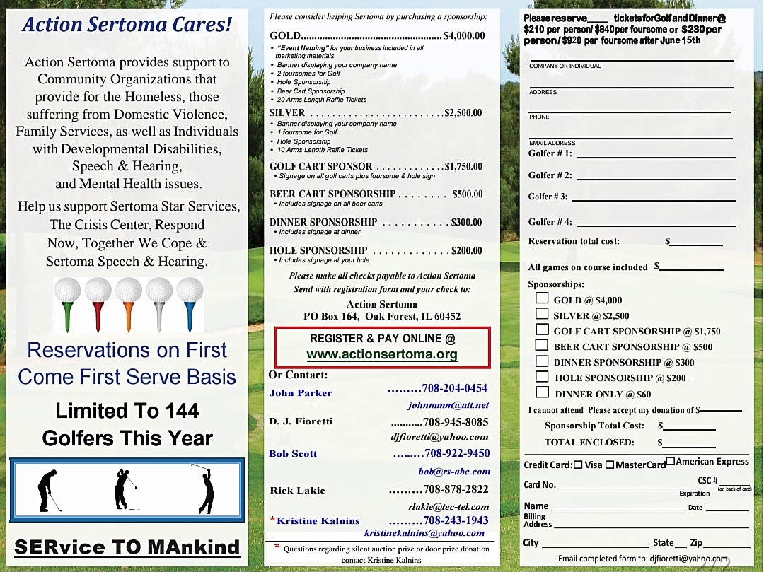 Come join us at our 26th Annual Golf Outing, Wed, July 15 at Silver Lake Country Club.  Golf Registration is Now open.  Want to Sponsor or Donate for this Great Cause? Visit our website for more details at actionsertoma.org/golf-outing

#ActionSertoma #Sertoma #SertomaStarServices
