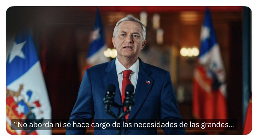 🎯 Anoche los chilenos volvimos a tener, después de mucho tiempo, un PRESIDENTE que le habla con claridad a su país. 

Chile retomará el camino del crecimiento que tanto necesita.

El resto es música…
#Kast 
#CadenaNacional