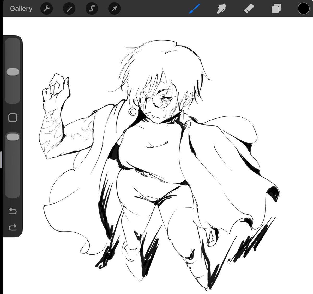 Idk where the comment who request this go but if you can see this I drew Maki from jjk for you #WEmissedyou