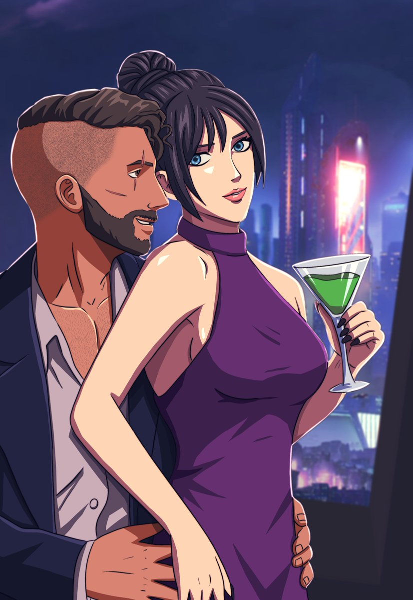 DecoyDragoon's tweet photo. Day Five: Formal 

Checking out the views in E-District

#MiraithWeek #ApexLegendsFanart https://t.co/YRzSwmZdW6